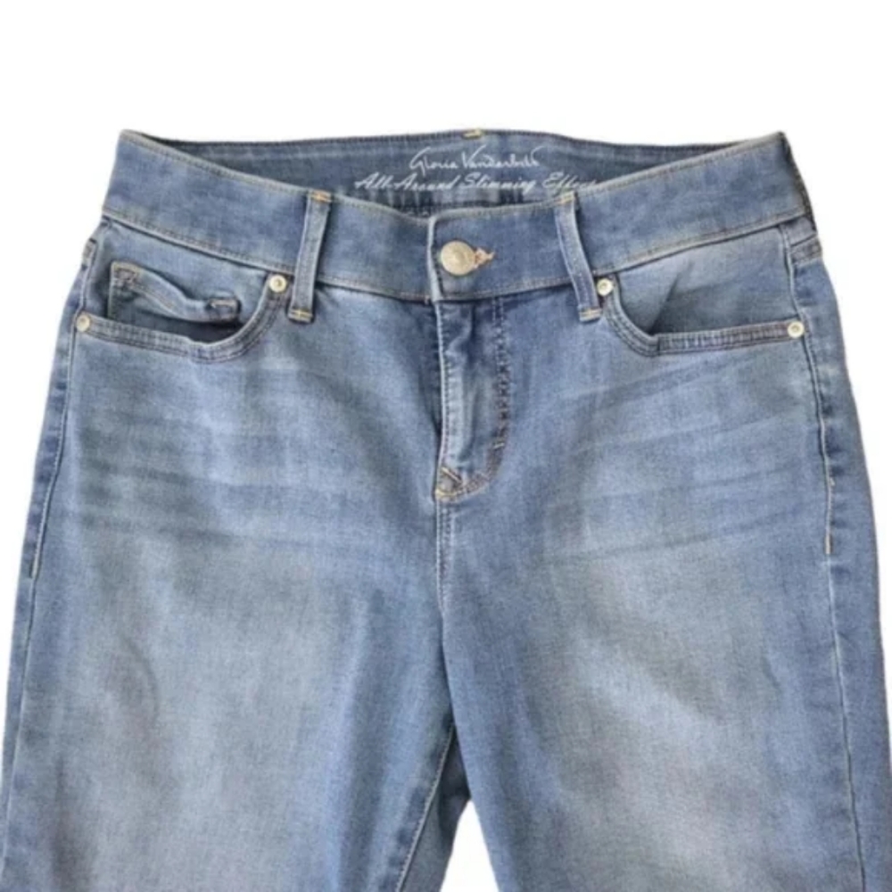 Gloria Vanderbilt Jeans Curvy Skinny Comfort Stretch Light Wash sz 4 - Picture 7 of 13